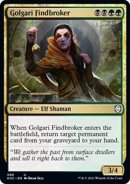 0086 Golgari Findbroker U Commander: Kaldheim