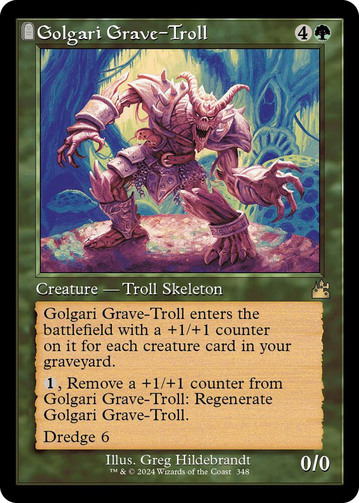 Golgari Grave-Troll (Retro Frame) #348 R - Ravnica Remastered Pokemon card