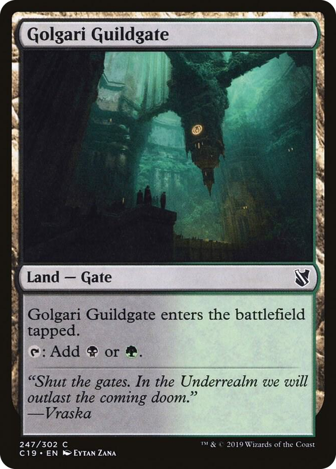 0247 Golgari Guildgate C Commander 2019