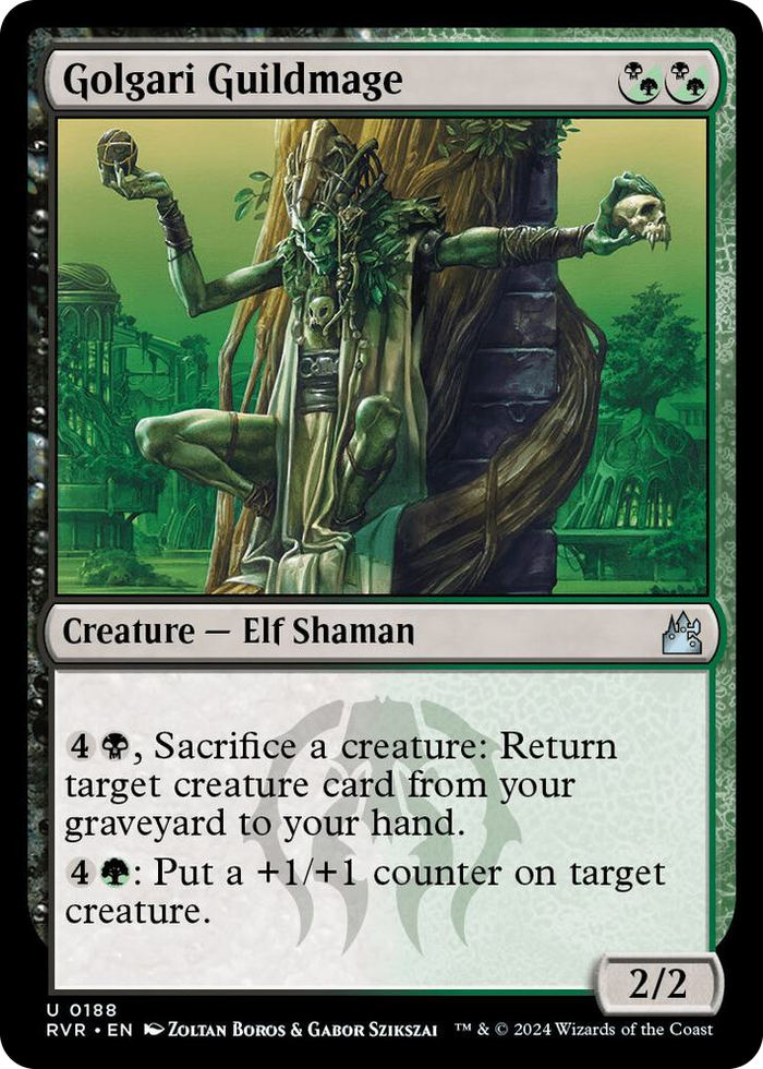 Golgari Guildmage #188 U - Ravnica Remastered Pokemon card