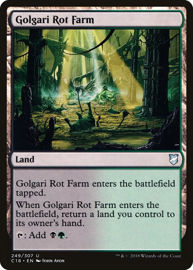 0249 Golgari Rot Farm U Commander 2018