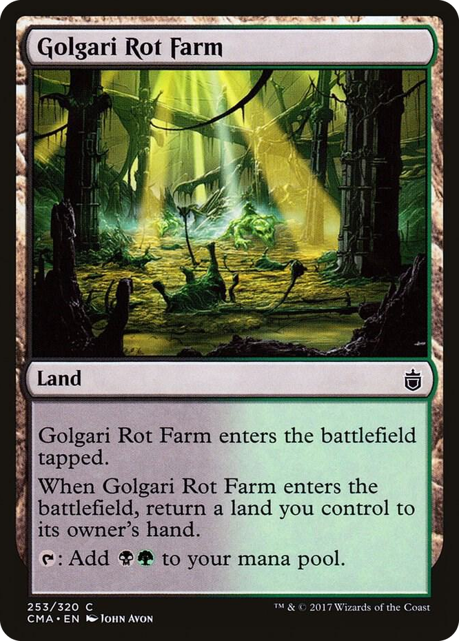 Golgari Rot Farm #253 C - Commander Anthology Pokemon card