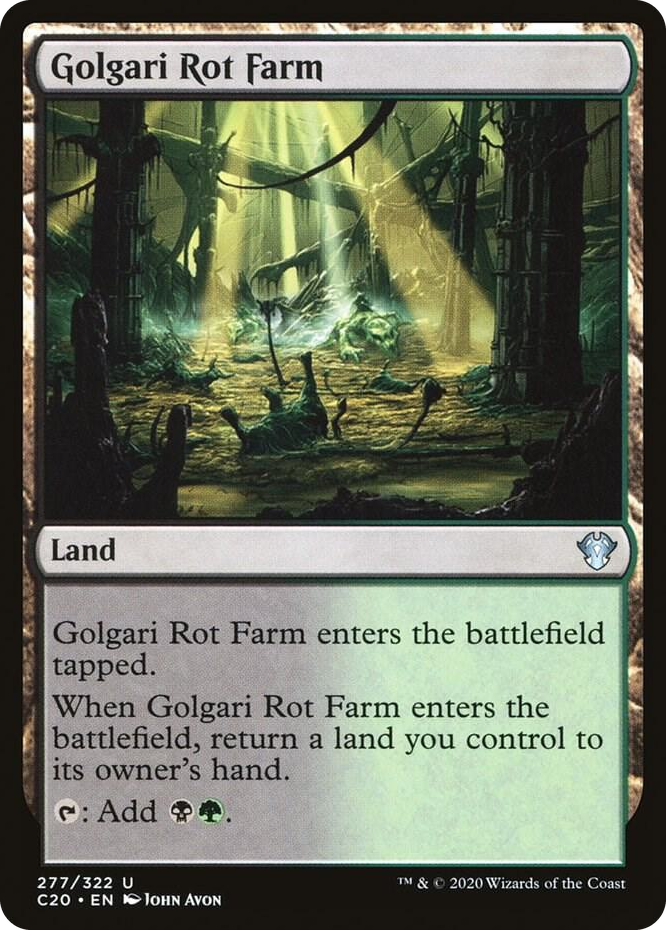 0277 Golgari Rot Farm U Commander 2020