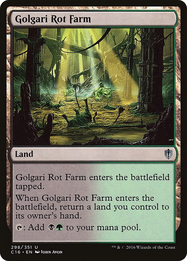 0298 Golgari Rot Farm U Commander 2016