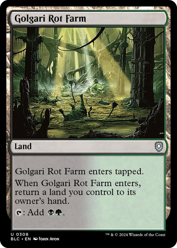 0308 Golgari Rot Farm U Commander: Bloomburrow