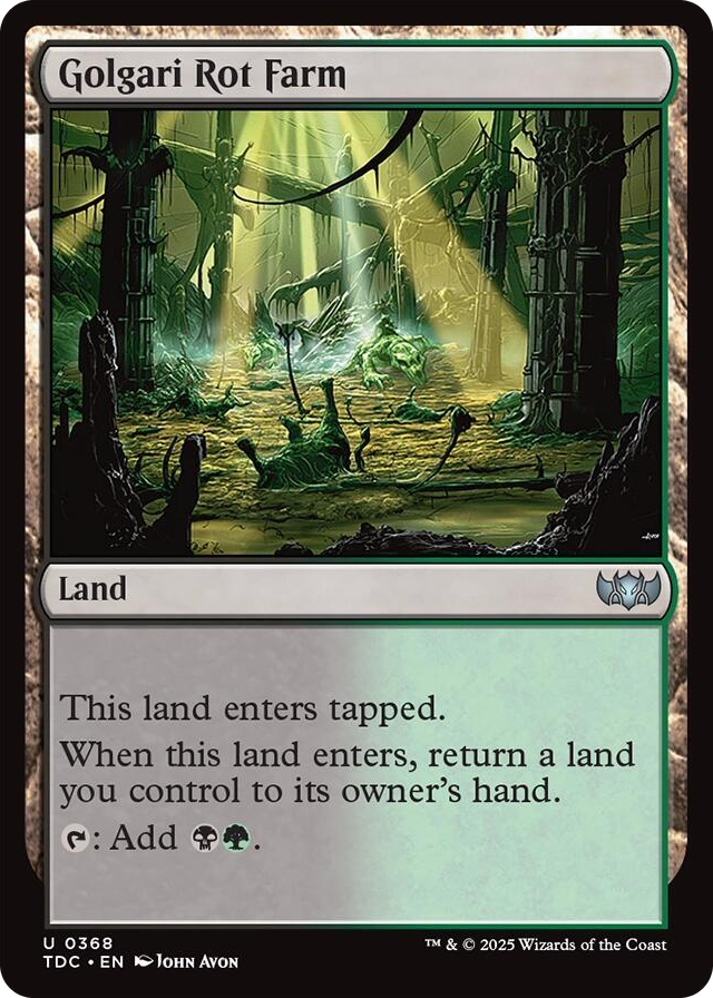 0368 Golgari Rot Farm U Commander: Tarkir: Dragonstorm