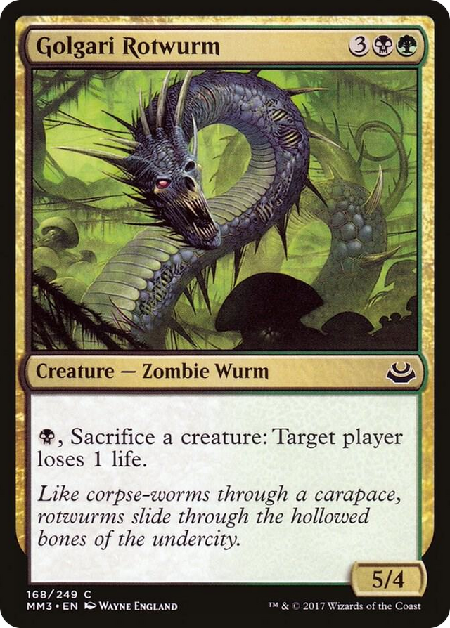 0168 Golgari Rotwurm C Modern Masters 2017