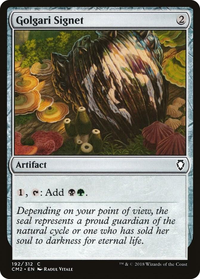 0192 Golgari Signet (192) C Commander Anthology Volume II