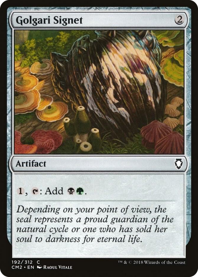 0192 Golgari Signet (192) C Commander Anthology Volume II