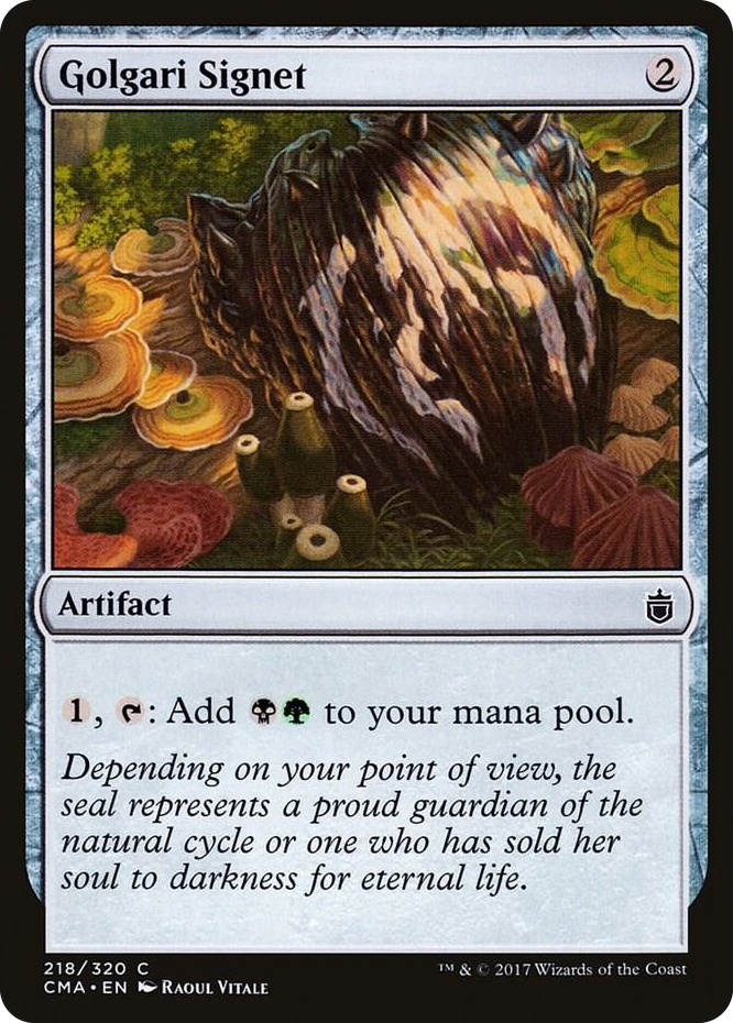 Golgari Signet #218 C - Commander Anthology Pokemon card