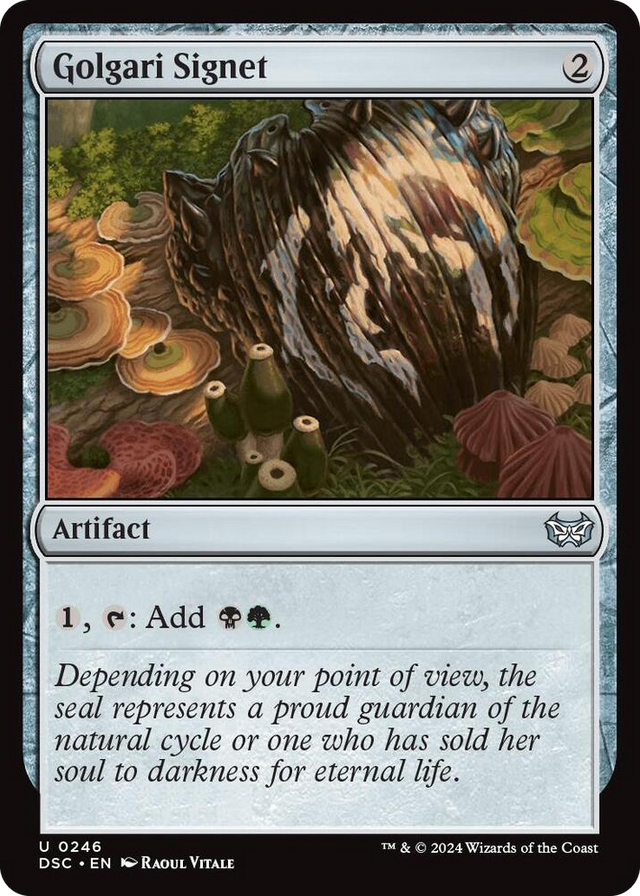 0246 Golgari Signet U Commander: Duskmourn: House of Horror