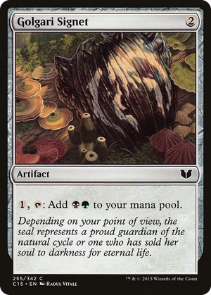 0255 Golgari Signet C Commander 2015