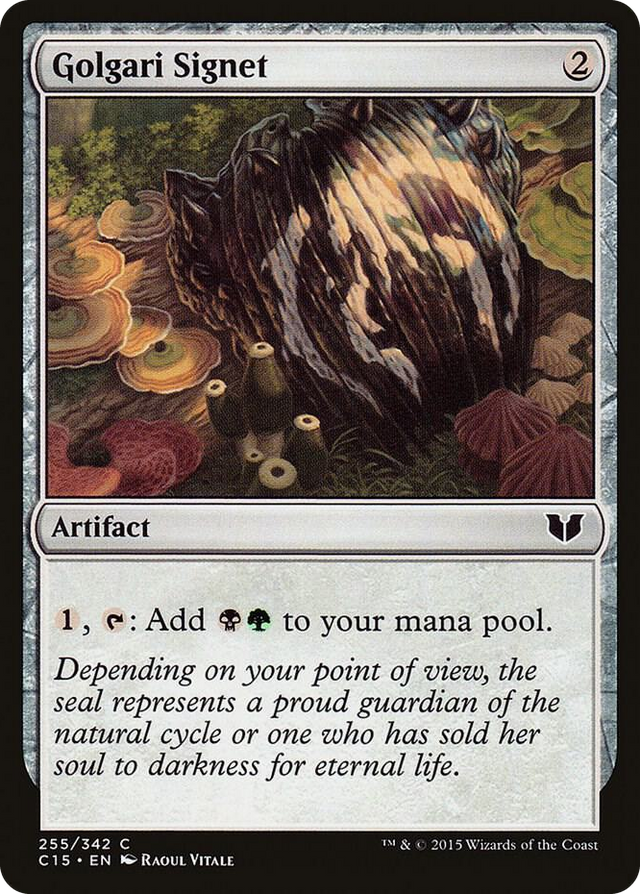 0255 Golgari Signet C Commander 2015