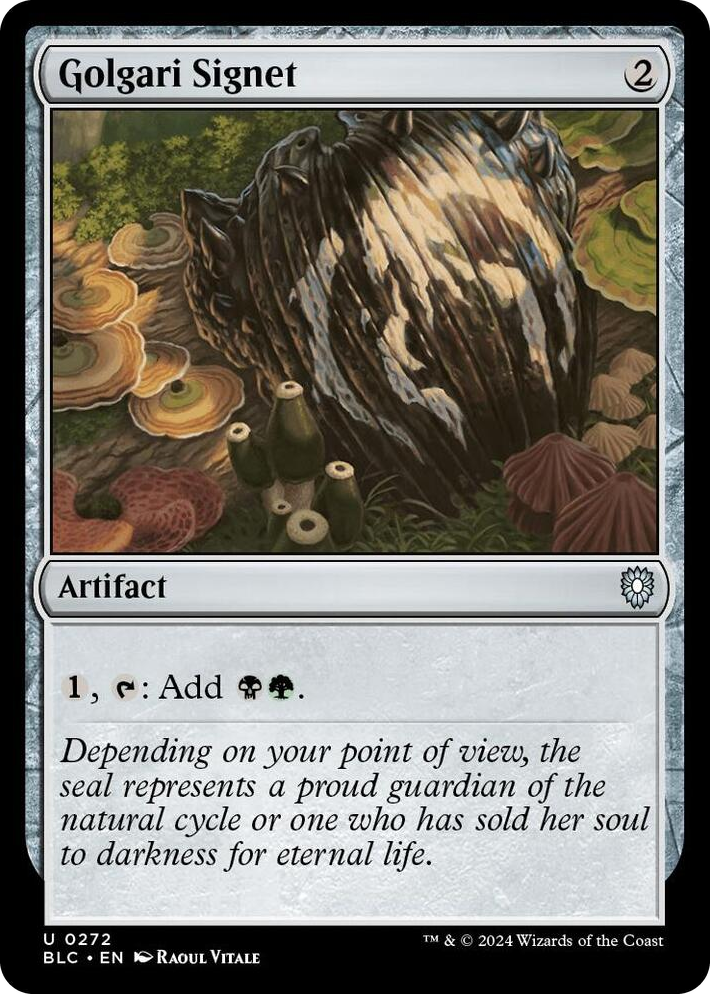 0272 Golgari Signet U Commander: Bloomburrow