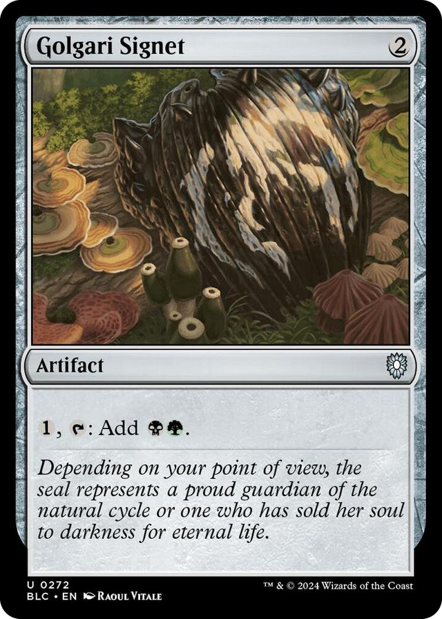 0272 Golgari Signet U Commander: Bloomburrow