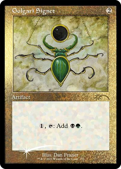 Golgari Signet (Foil Etched) #292 R - Secret Lair Drop Series Pokemon card