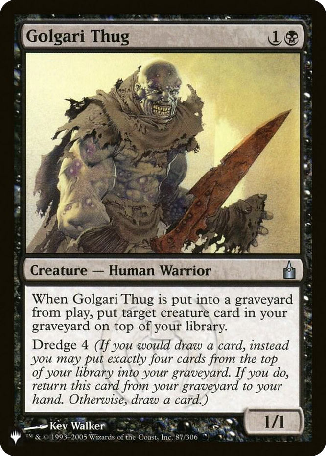 Golgari Thug #87 U - The List Reprints Pokemon card