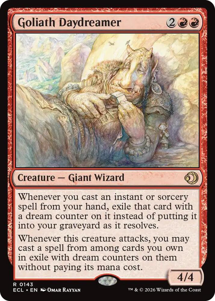 Goliath Daydreamer #143 R - Lorwyn Eclipsed Pokemon card