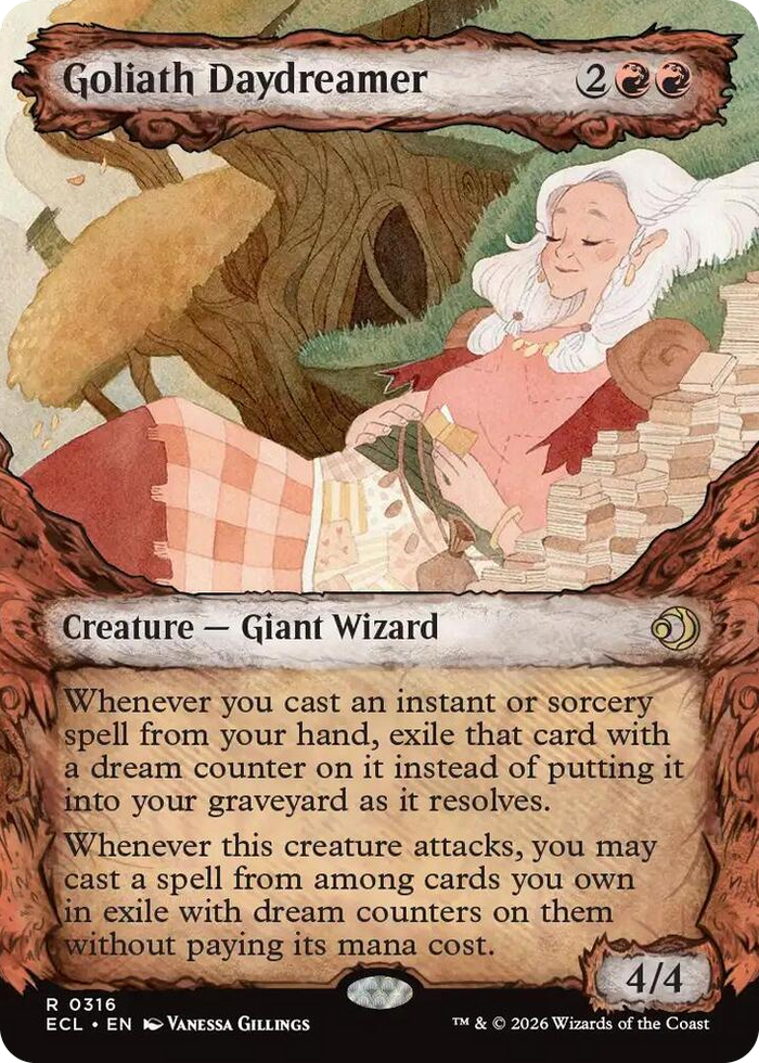 Goliath Daydreamer (Showcase) #316 R - Lorwyn Eclipsed Pokemon card