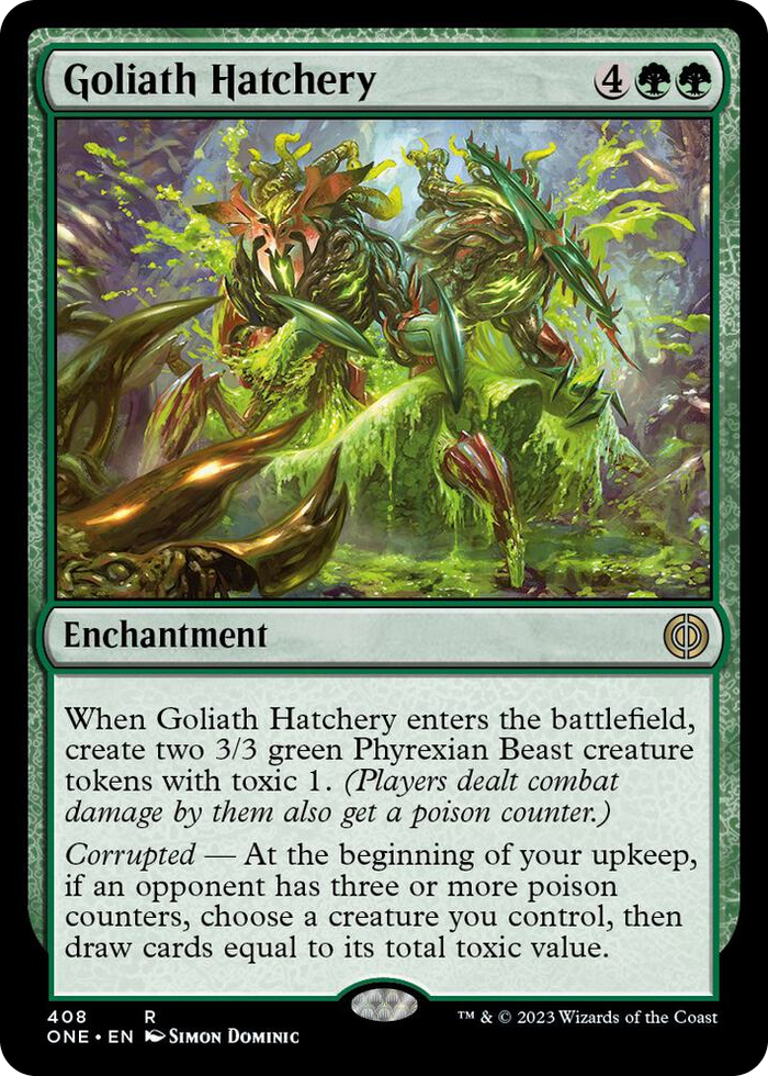 Goliath Hatchery #408 R - Phyrexia: All Will Be One Pokemon card