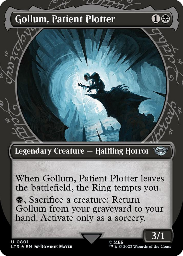 0801 Gollum, Patient Plotter (Showcase) (Surge Foil) U Universes Beyond: The Lord of the Rings: Tales of Middle-earth
