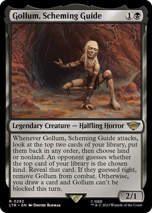 0292 Gollum, Scheming Guide R Universes Beyond: The Lord of the Rings: Tales of Middle-earth