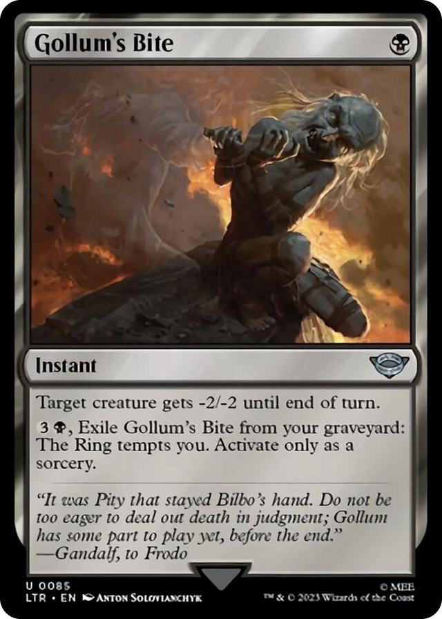 0085 Gollum's Bite U Universes Beyond: The Lord of the Rings: Tales of Middle-earth