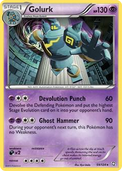 0059 Golurk - 59/124 (EX Dragons Exalted) Rare Deck Exclusives