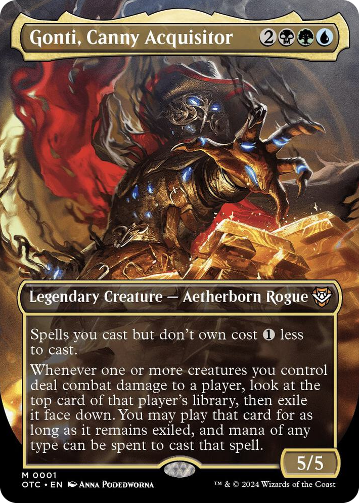 0001 Gonti, Canny Acquisitor (Borderless) M Commander: Outlaws of Thunder Junction
