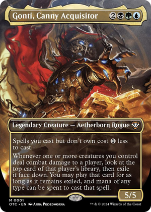 0001 Gonti, Canny Acquisitor (Borderless) M Commander: Outlaws of Thunder Junction