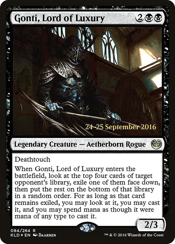 0084 Gonti, Lord of Luxury R Prerelease Cards