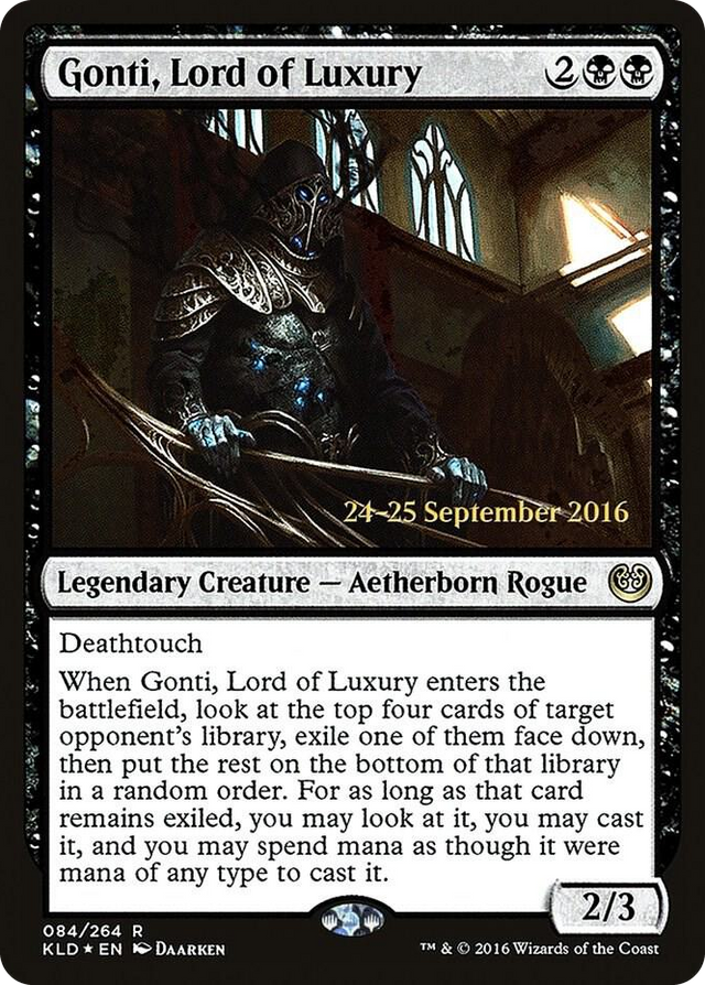 0084 Gonti, Lord of Luxury R Prerelease Cards