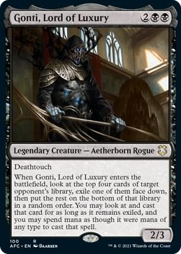 0100 Gonti, Lord of Luxury R Commander: Adventures in the Forgotten Realms