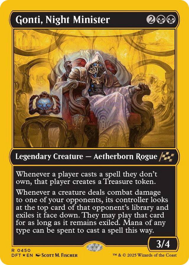 0450 Gonti, Night Minister (First-Place Foil) R Aetherdrift