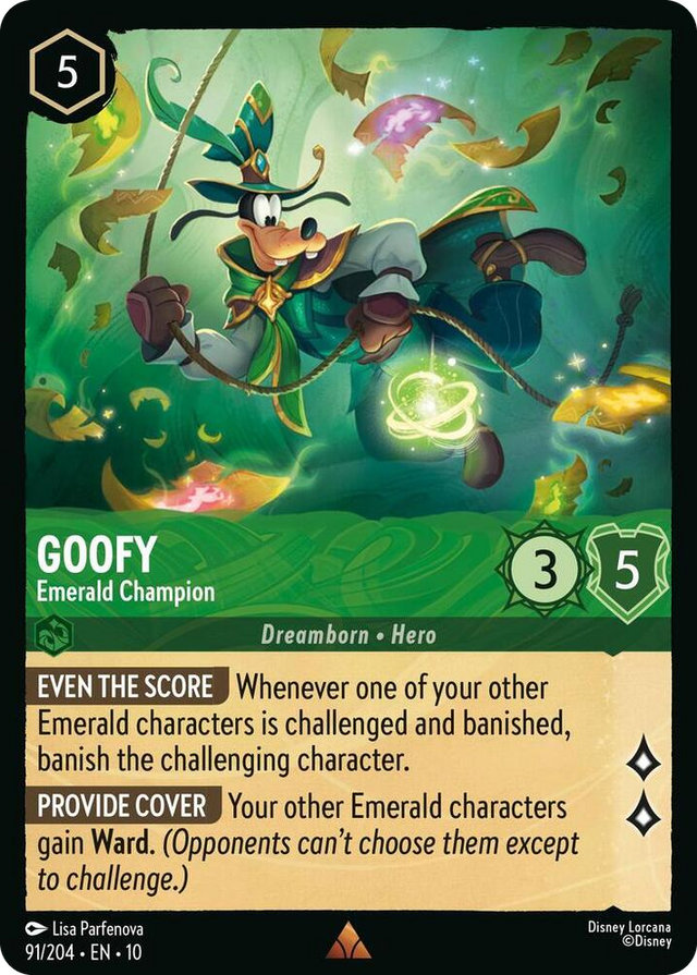 0091 Goofy - Emerald Champion Rare Whispers in the Well