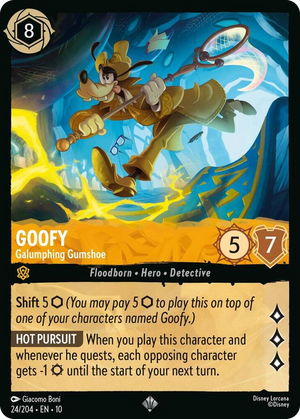 0024 Goofy - Galumphing Gumshoe Super Rare Whispers in the Well