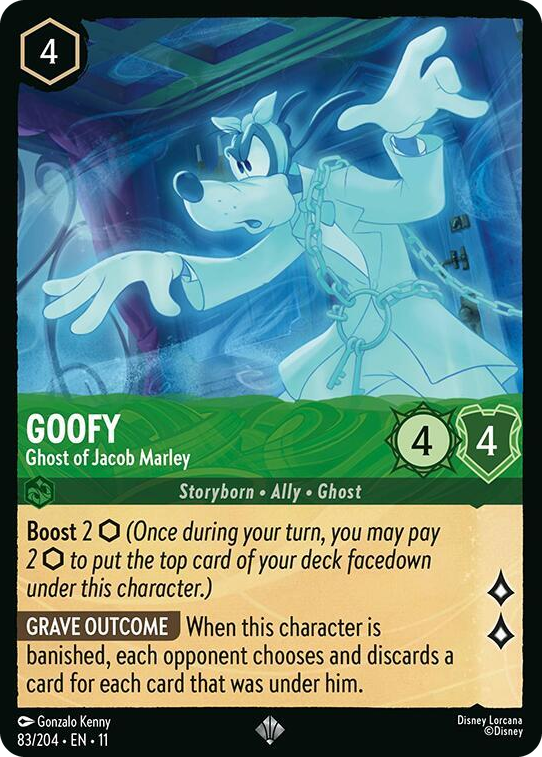 0083 Goofy - Ghost of Jacob Marley Super Rare Winterspell