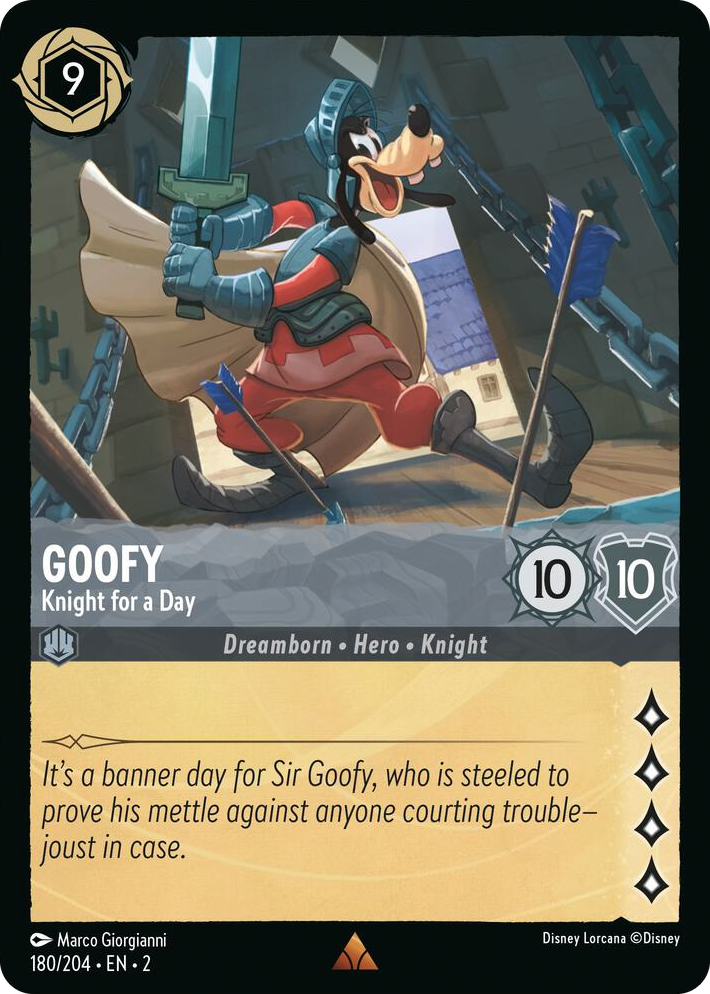 0180 Goofy - Knight for a Day Rare Rise of the Floodborn