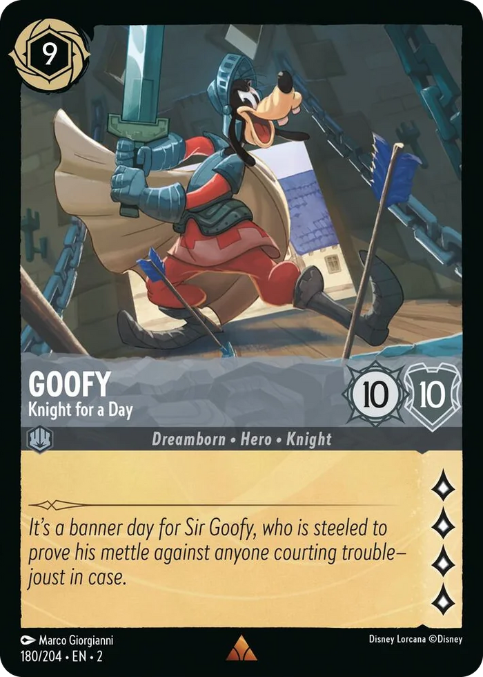 0180 Goofy - Knight for a Day Rare Rise of the Floodborn