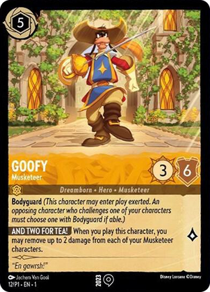 0012 Goofy - Musketeer Promo Disney Lorcana Promo Cards