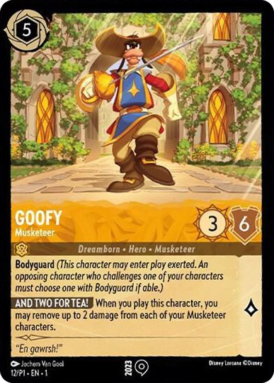 0012 Goofy - Musketeer Promo Disney Lorcana Promo Cards
