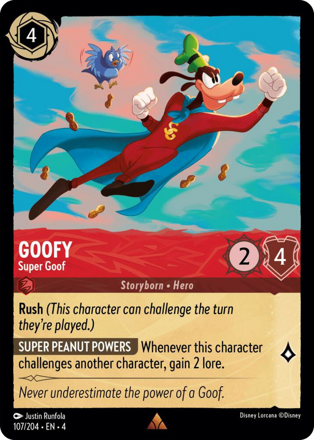 0107 Goofy - Super Goof Rare Ursula's Return