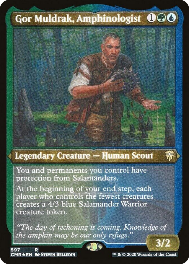 0597 Gor Muldrak, Amphinologist (Foil Etched) R Commander Legends