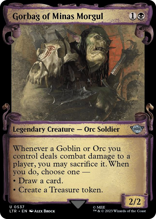 Gorbag of Minas Morgul (Showcase Scrolls) #537 U - Universes Beyond: The Lord of the Rings: Tales of Middle-earth Pokemon card