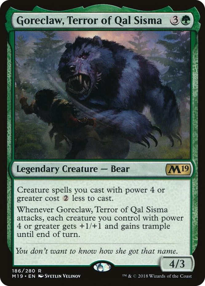 0186 Goreclaw, Terror of Qal Sisma R Core Set 2019