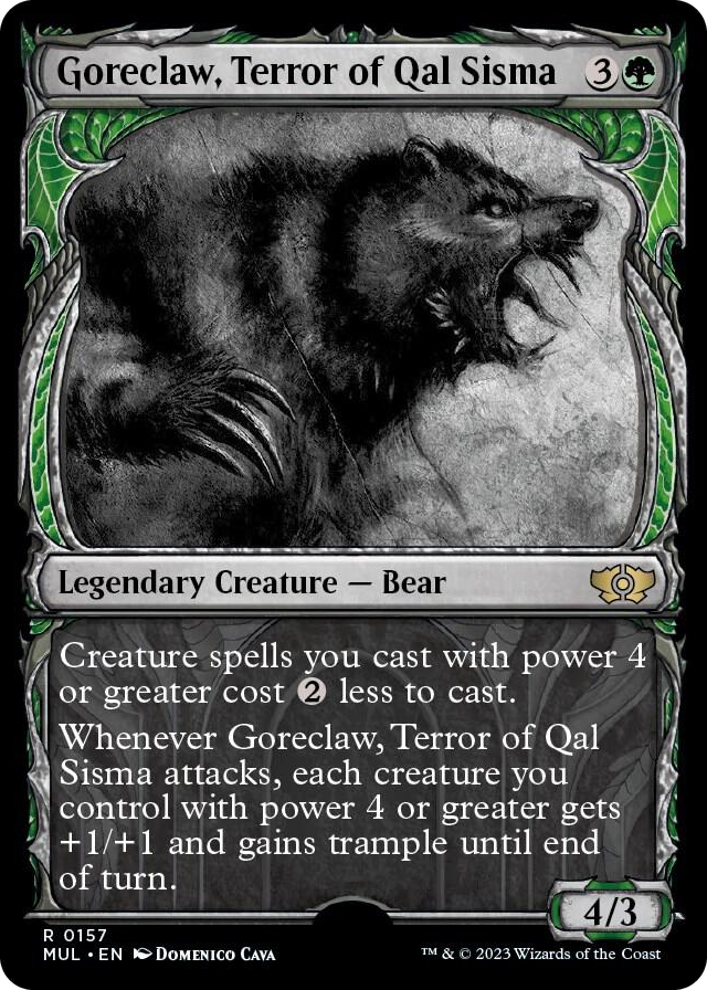 Goreclaw, Terror of Qal Sisma (Halo Foil) #157 R - March of the Machine: Multiverse Legends Pokemon card