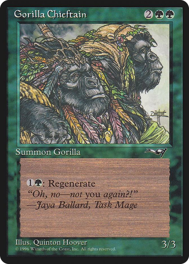 0078 Gorilla Chieftain (2 Gorillas) C Alliances