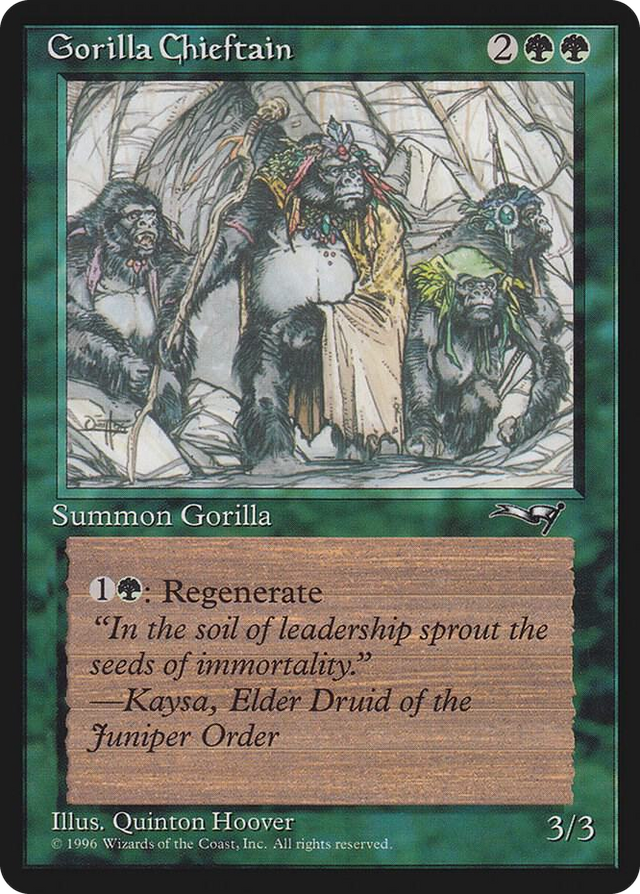 0078 Gorilla Chieftain (4 Gorillas) C Alliances
