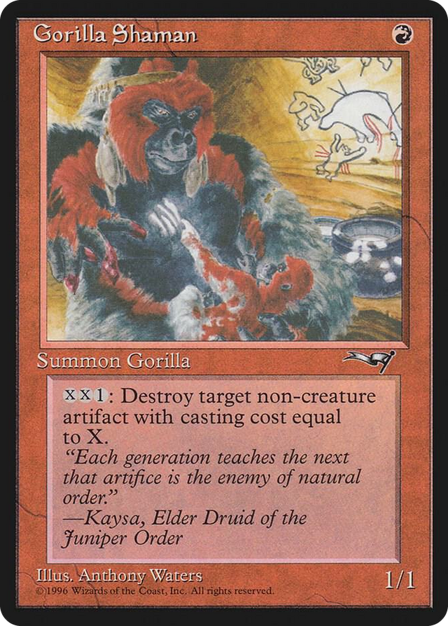 0107 Gorilla Shaman (Holding Baby) C Alliances