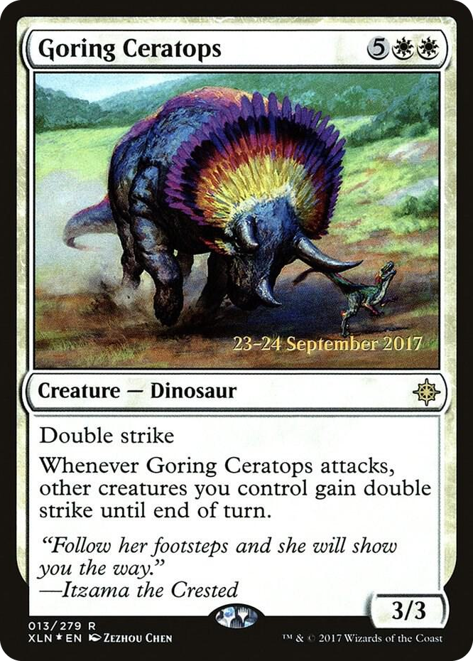 0013 Goring Ceratops R Prerelease Cards